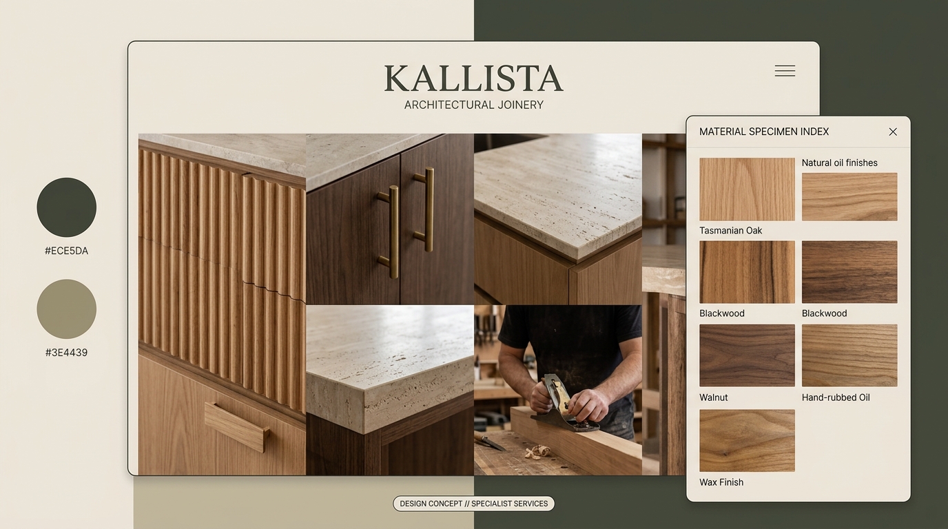 Example local business website layout — illustrative only, not a client project