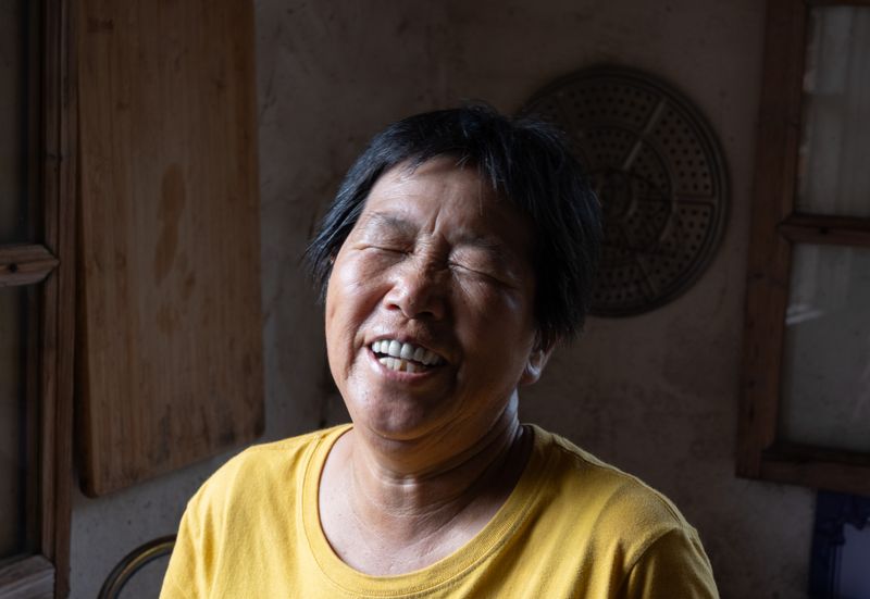 Portrait of Margaret, 82 — smiling elderly woman at home in Glenelg